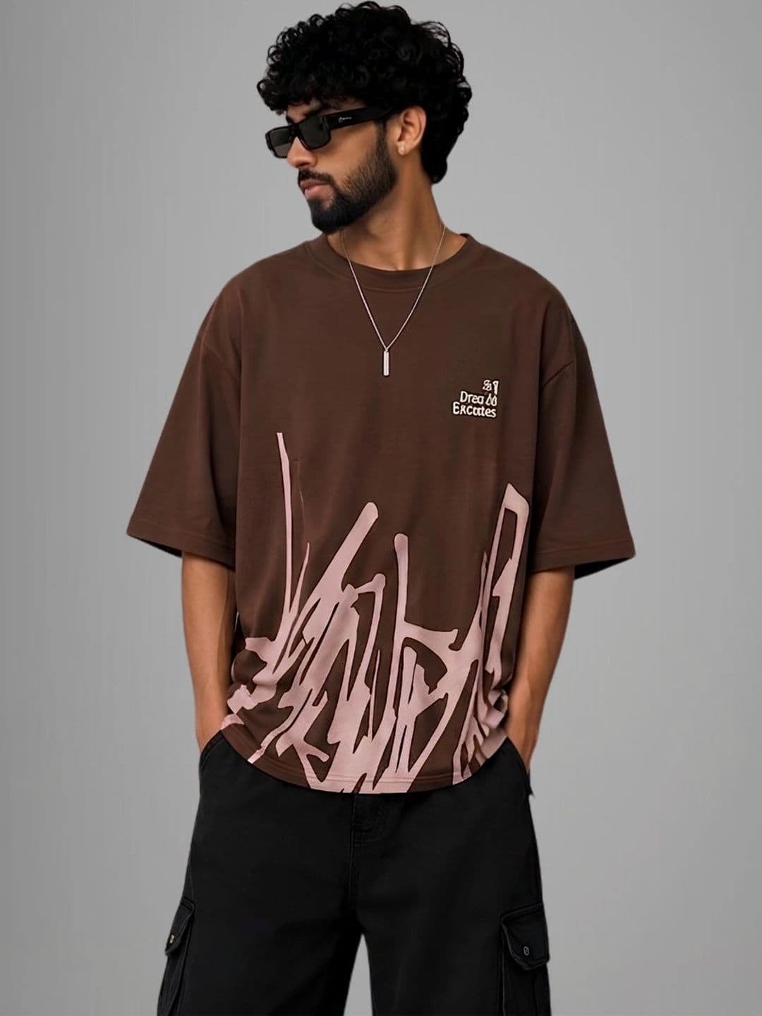 HIROX Men Typography Printed T-shirt - view 1