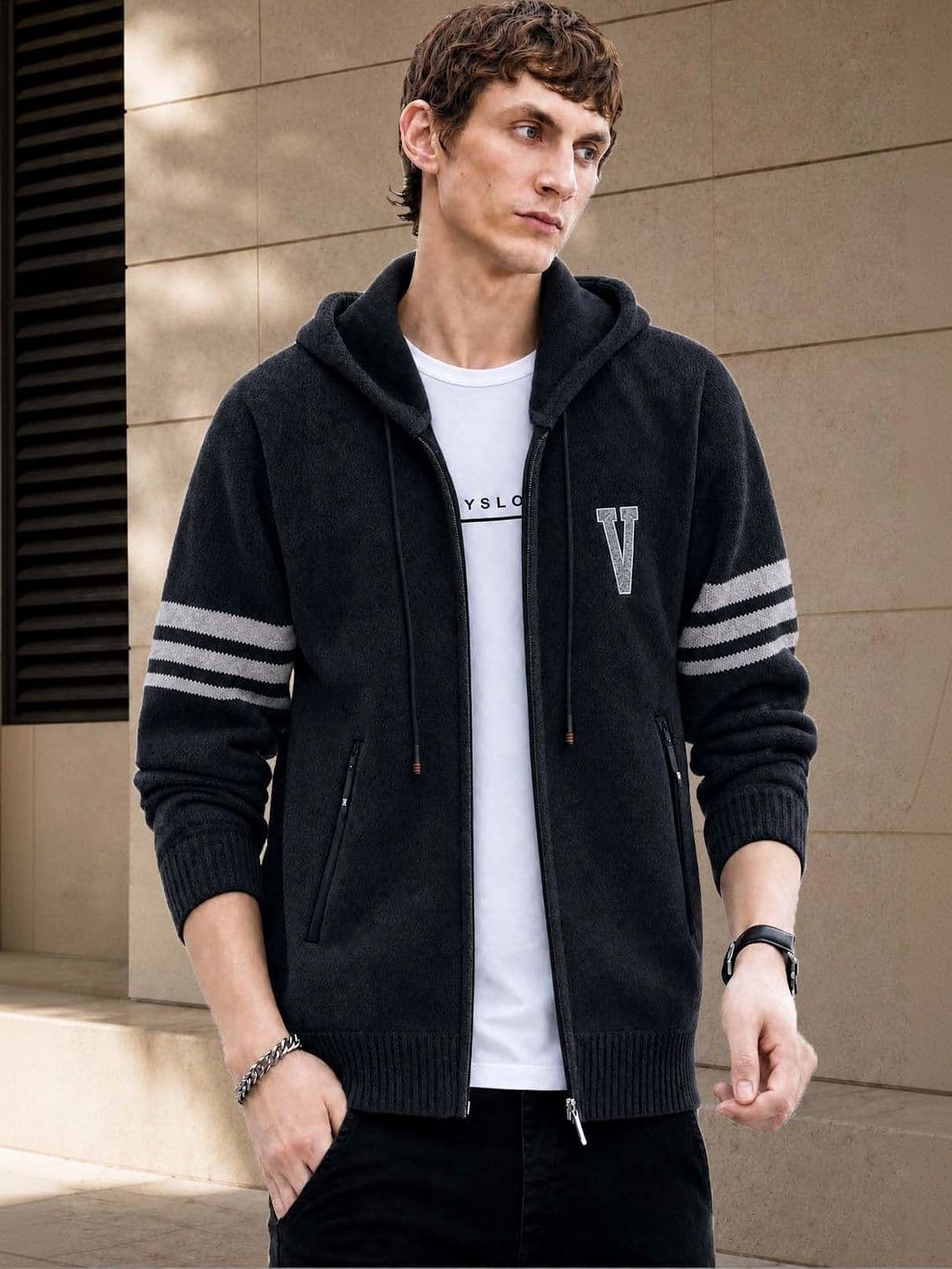 R.Code by The Roadster Life Co. Men Puffer Jacket - view 1