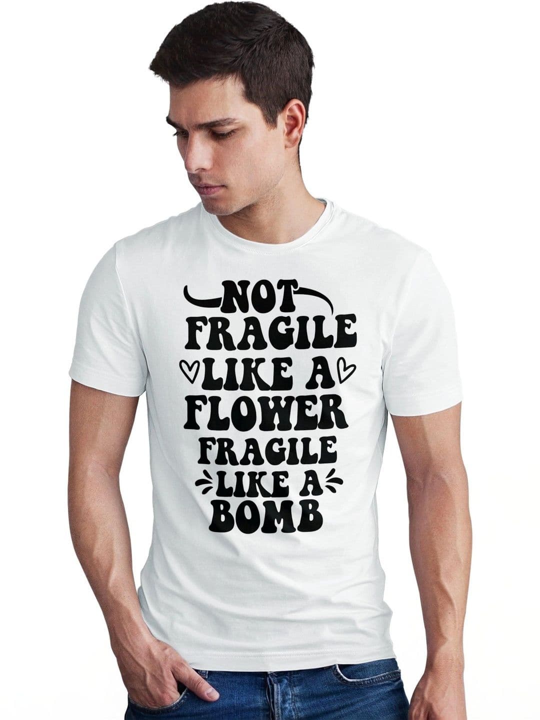 Seekbuylove Men Typography Printed T-shirt - view 1