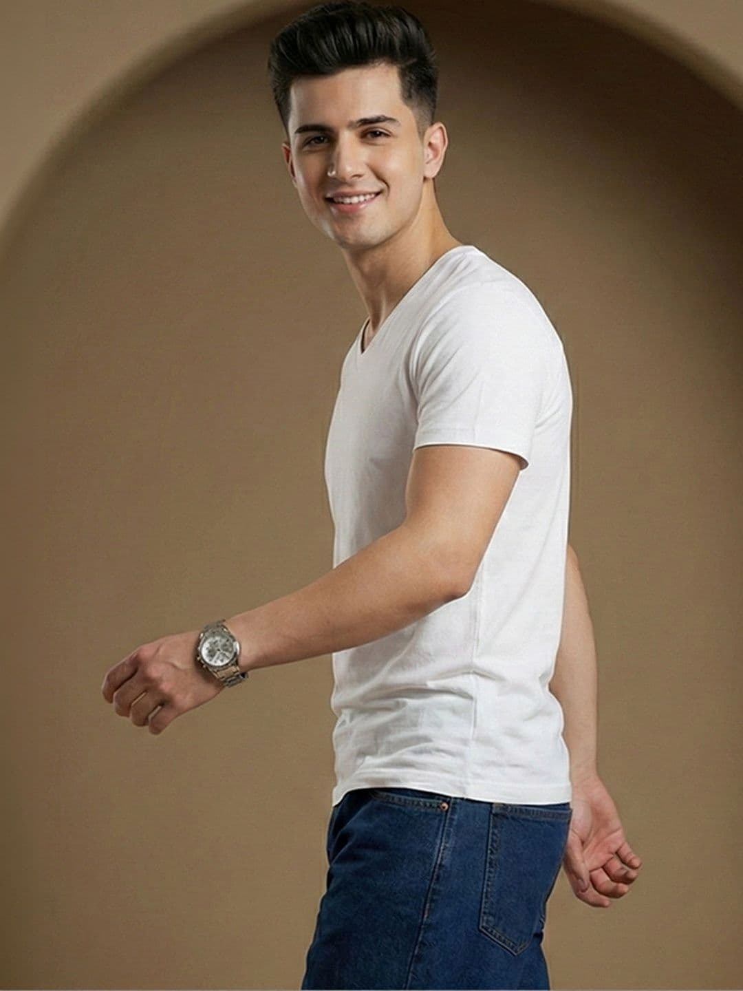 HERE&NOW Men V-Neck T-shirt - view 1