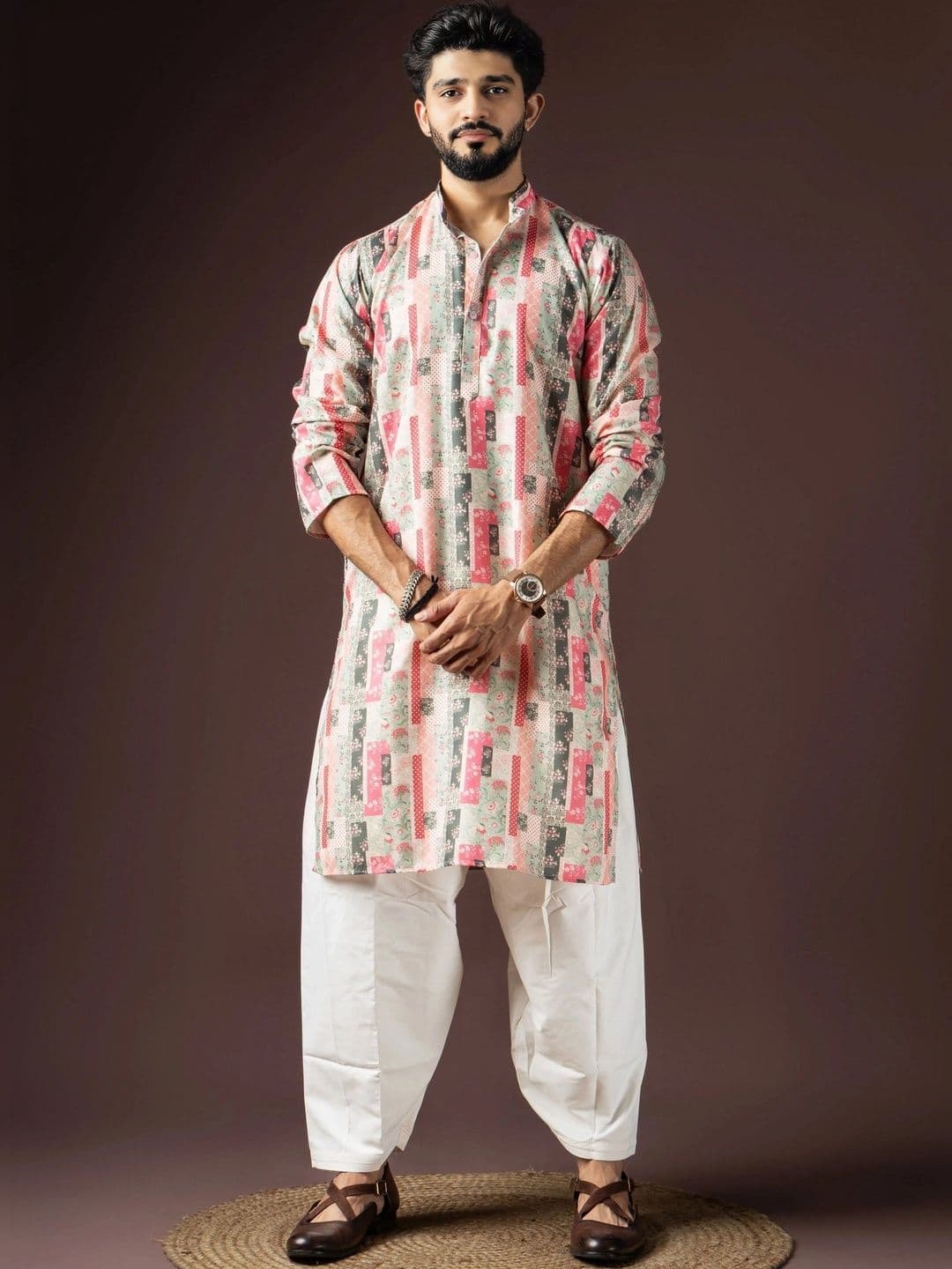 Anouk Men Printed Kurta - view 1