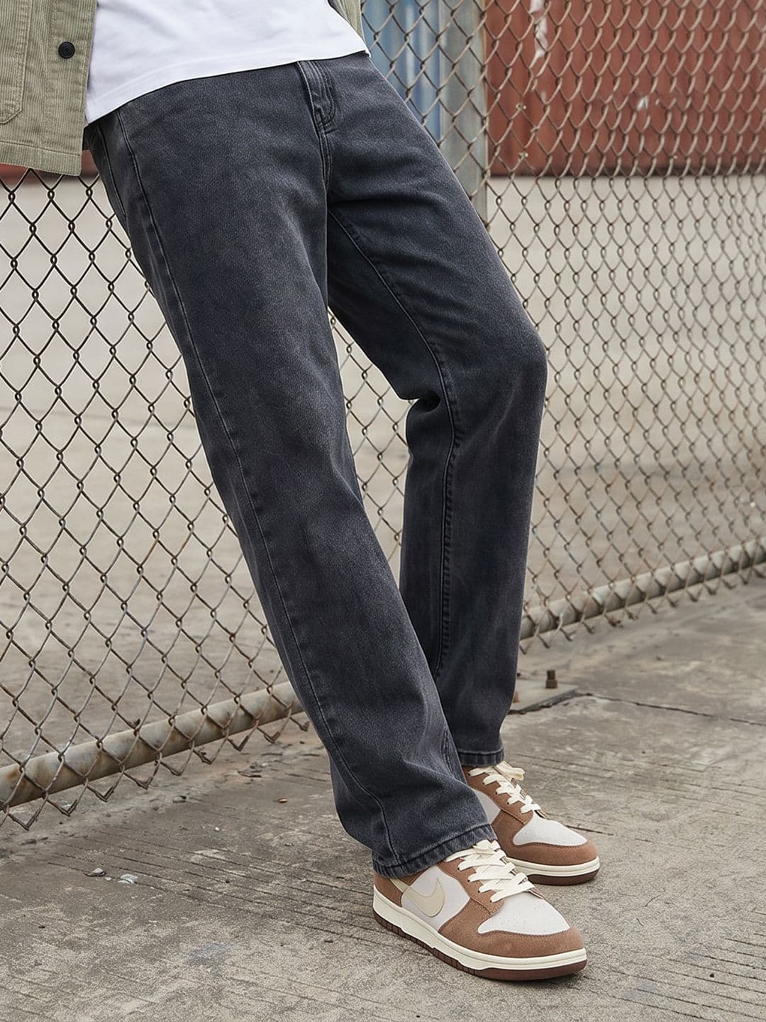 The Roadster Life Co. Men Straight Fit Light Fade Stretchable Jeans - view 1