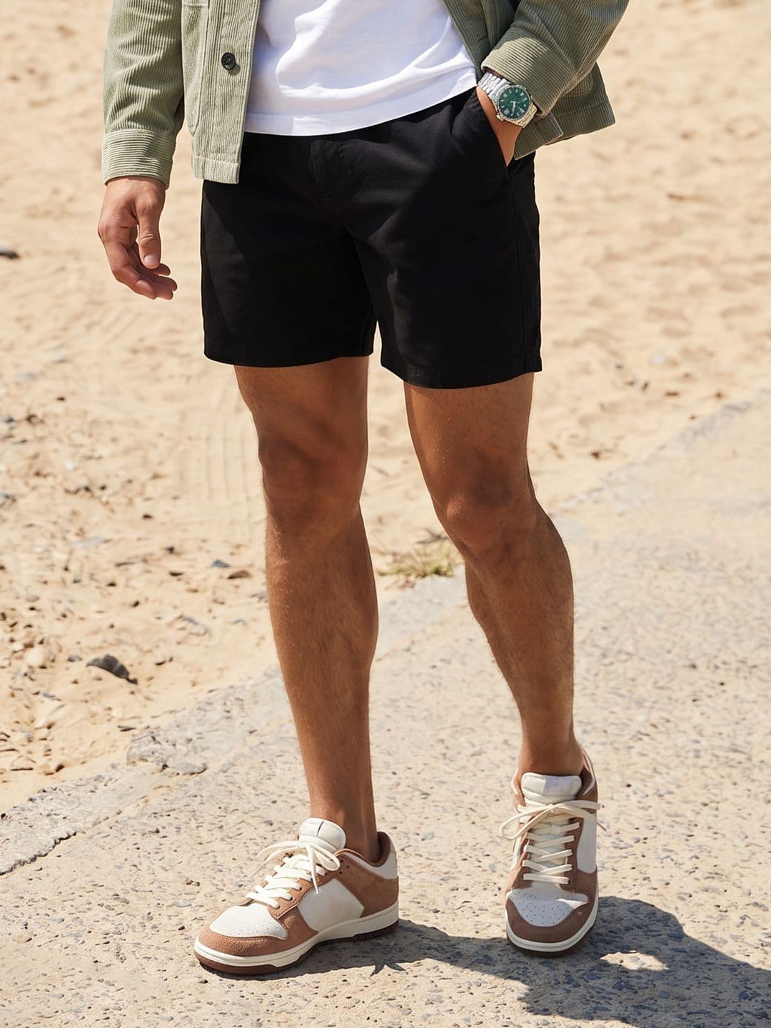 The Roadster Life Co. Men Pure Cotton Chino Shorts - view 1