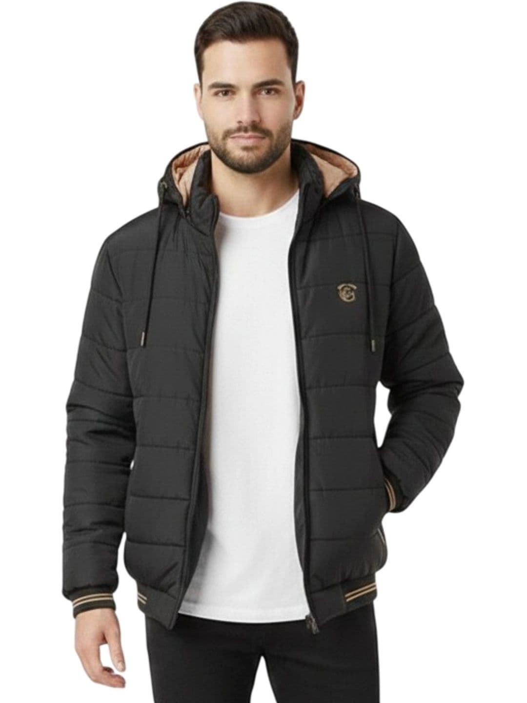 R.Code by The Roadster Life Co. Men Training or Gym Puffer Jacket - view 1