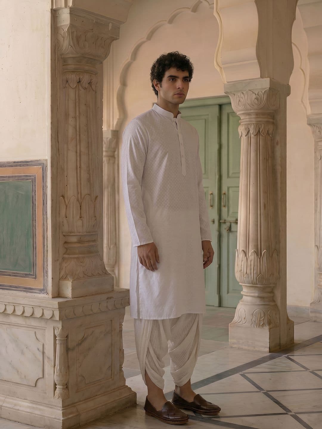 Anouk Self Design Textured Kurta - view 1