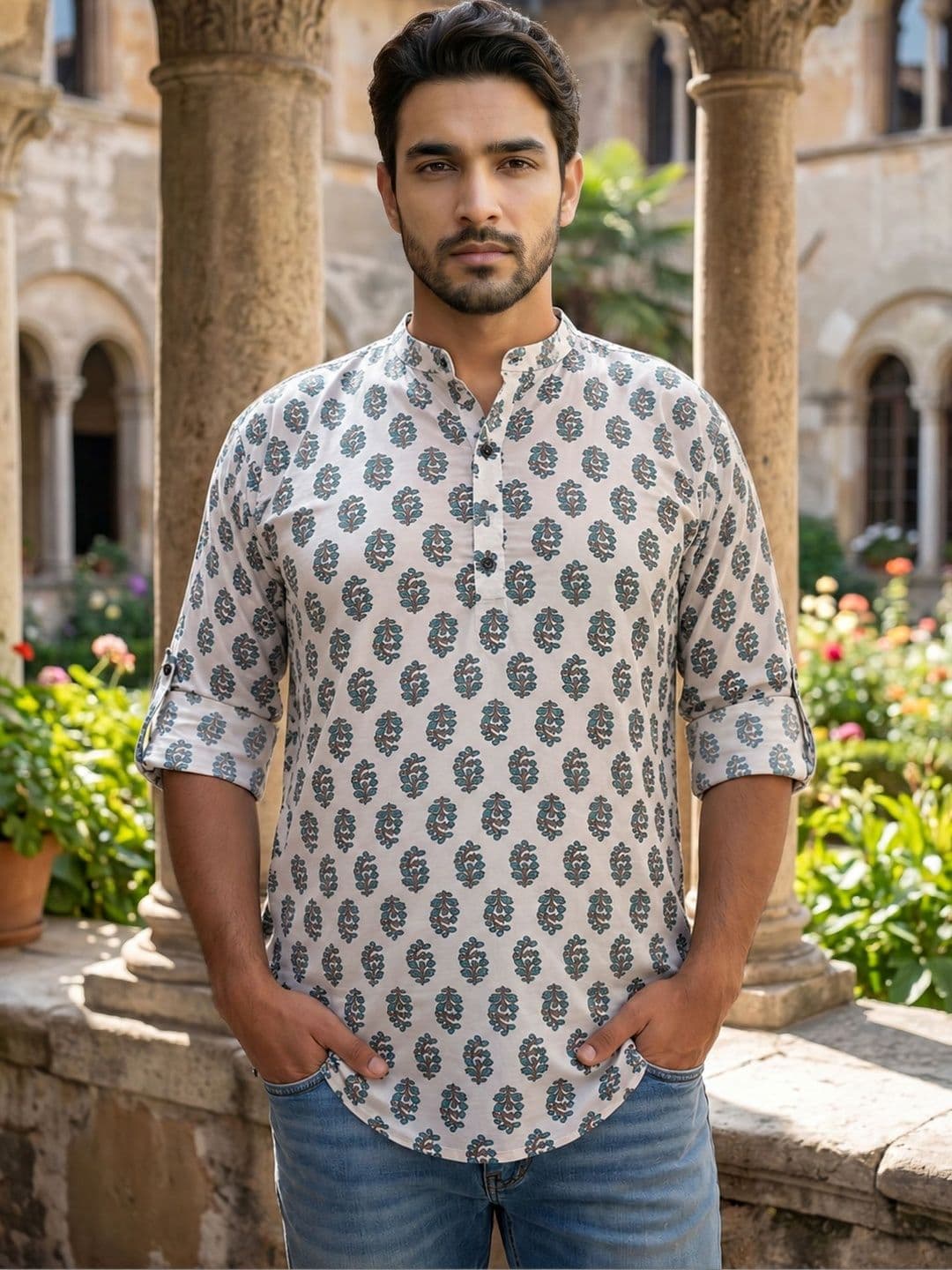 Anouk Mirage Men Ethnic Motifs Printed Kurta - view 1