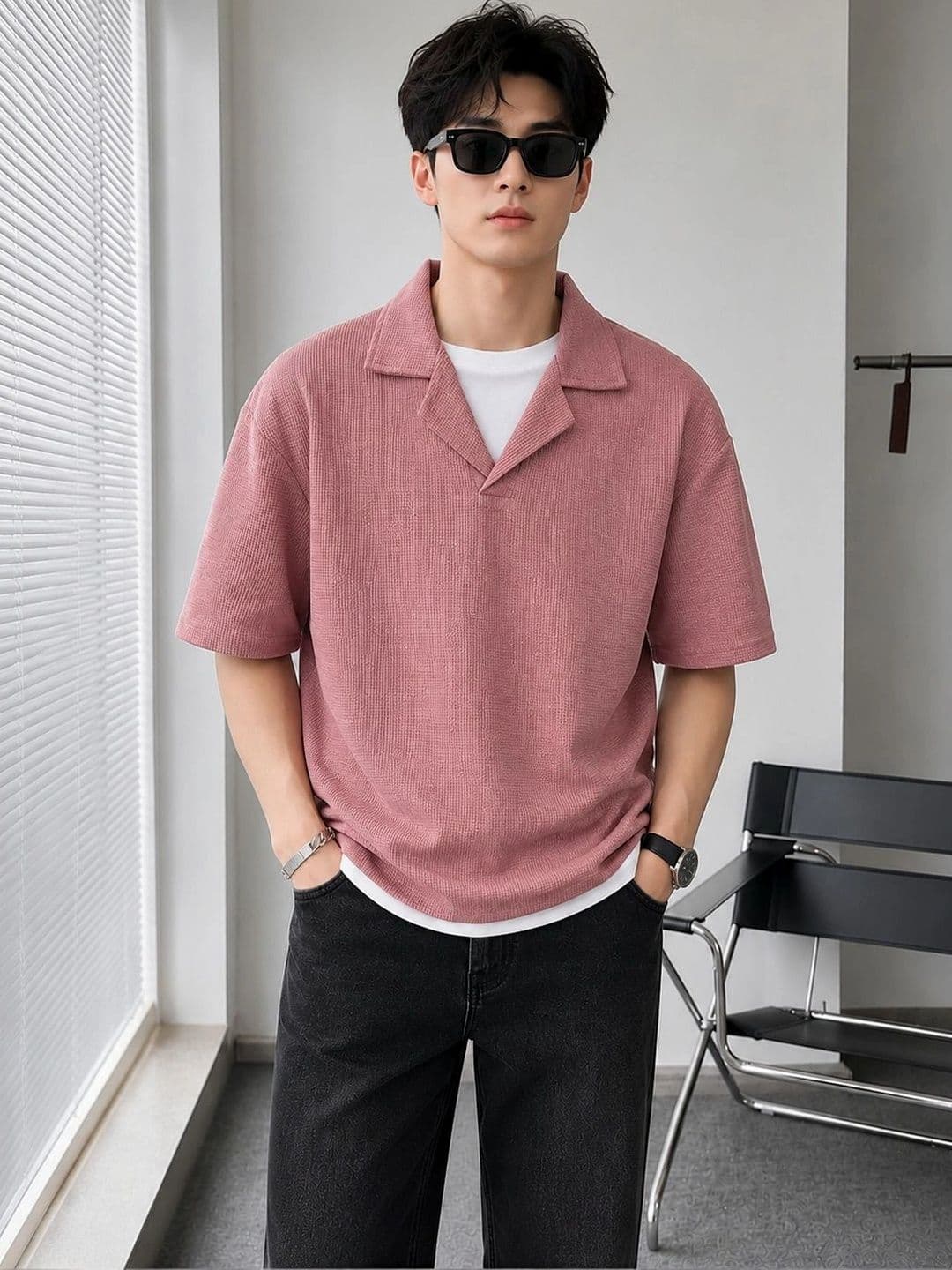 ZILCON Men Polo Collar Woollen Blend T-shirt - view 1