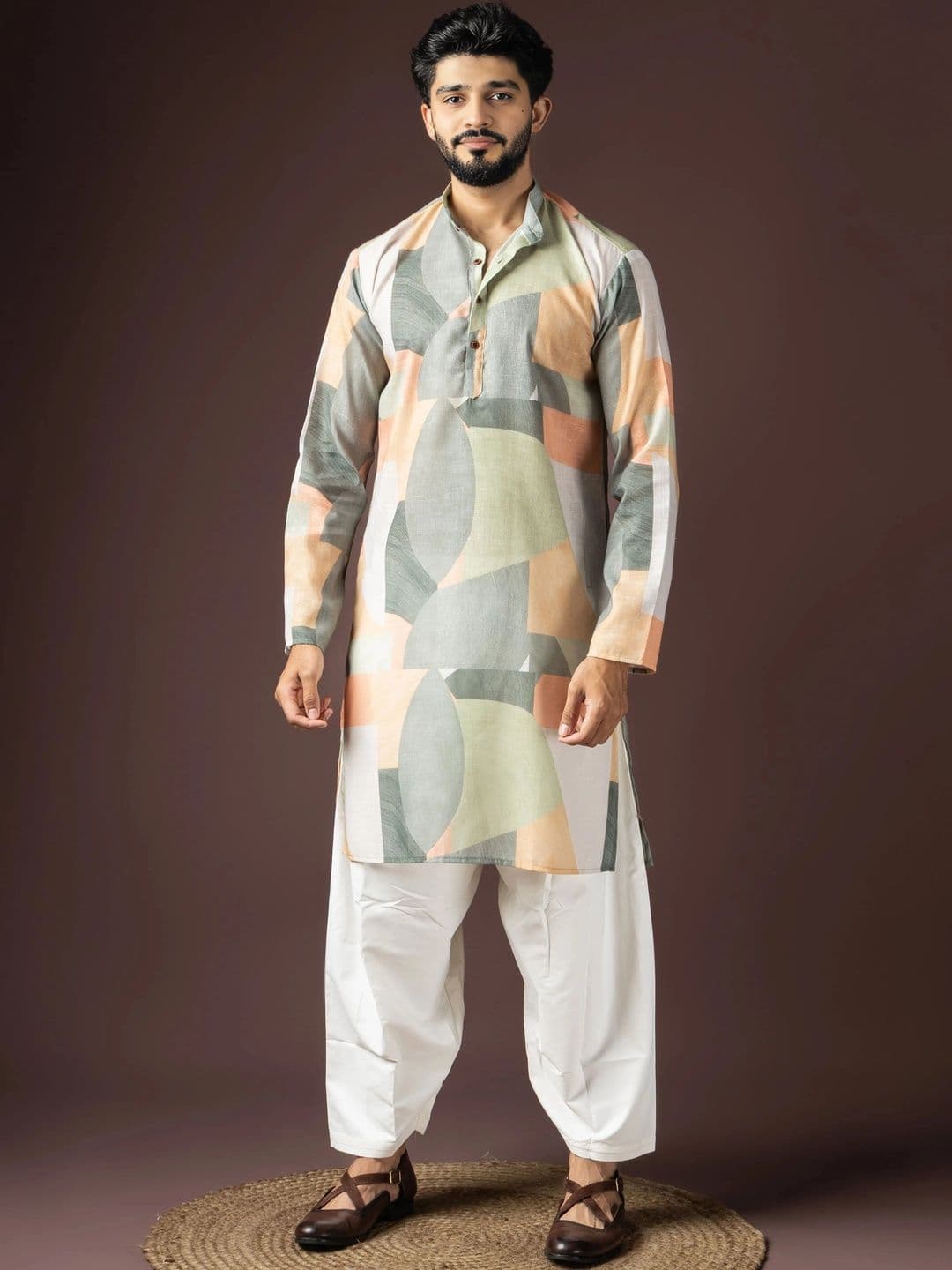 Anouk Men Printed Kurta - view 1