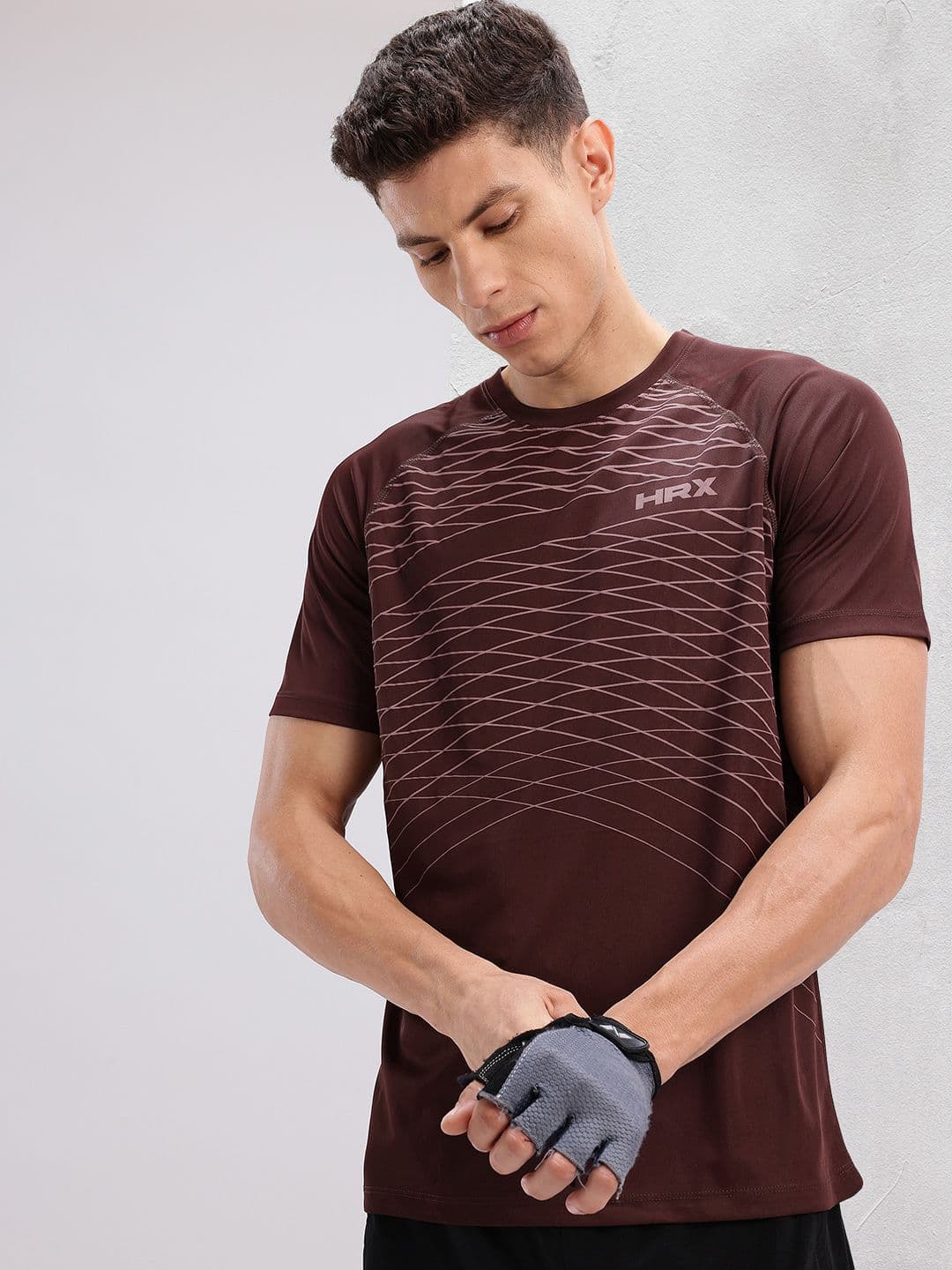 HRX by Hrithik Roshan Printed Rapid-Dry Training T-shirt - view 1