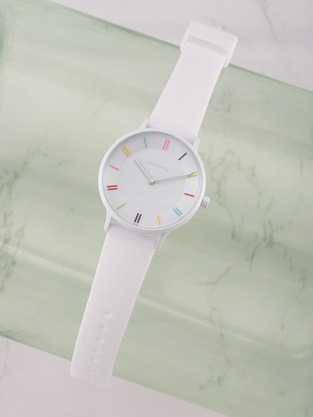 DressBerry Women White Dial & Straps Analogue Watch MFB-PN-DK2855 - view 1