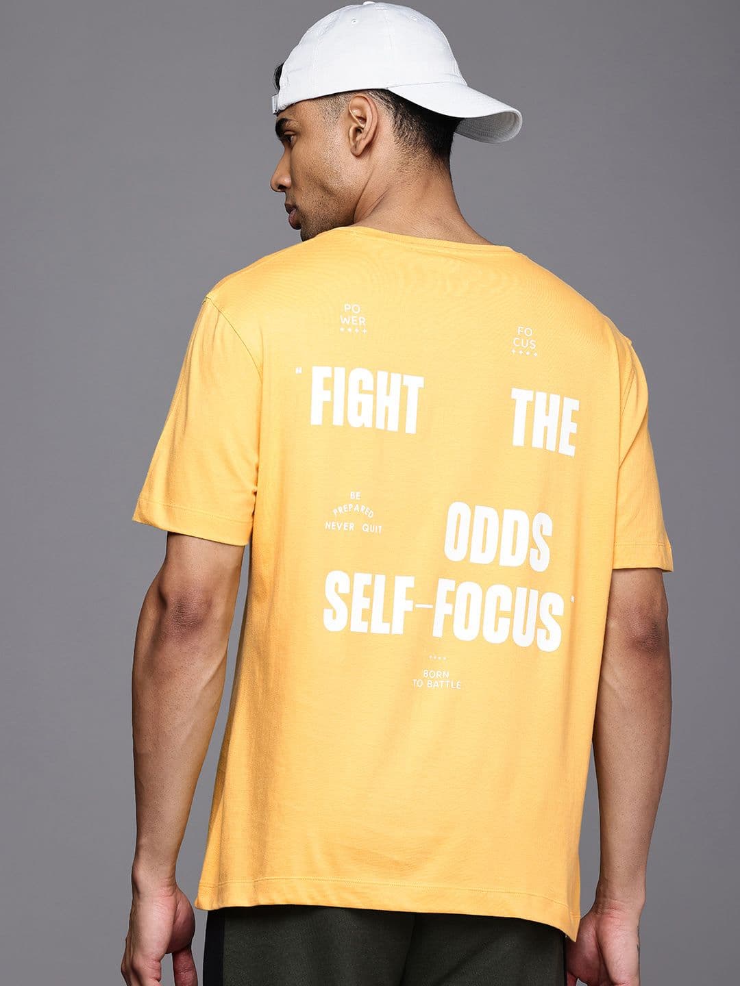 HRX by Hrithik Roshan Men Typography Printed Bio Finish Oversized T-shirt - view 1