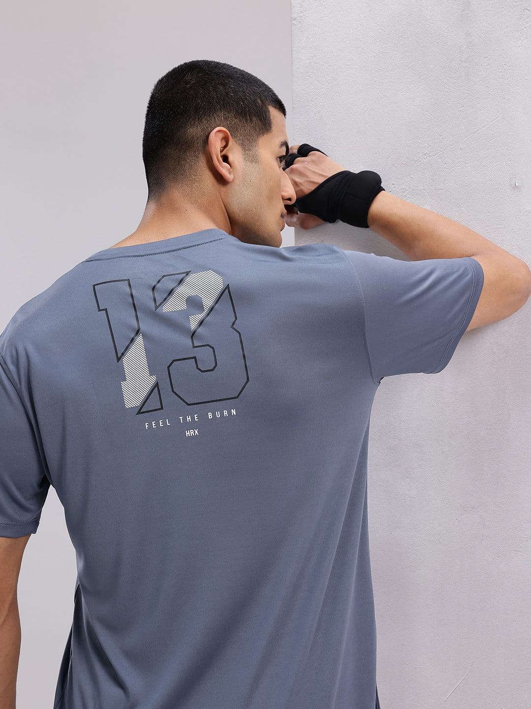 HRX by Hrithik Roshan Men Typography Printed Rapid-Dry Training T-shirt - view 1