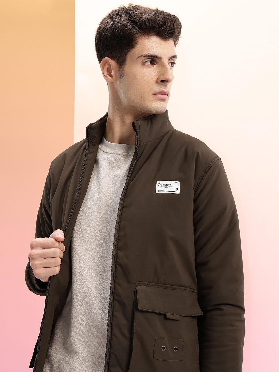 HRX by Hrithik Roshan Rivet & Applique Detail Bomber Jacket - view 1