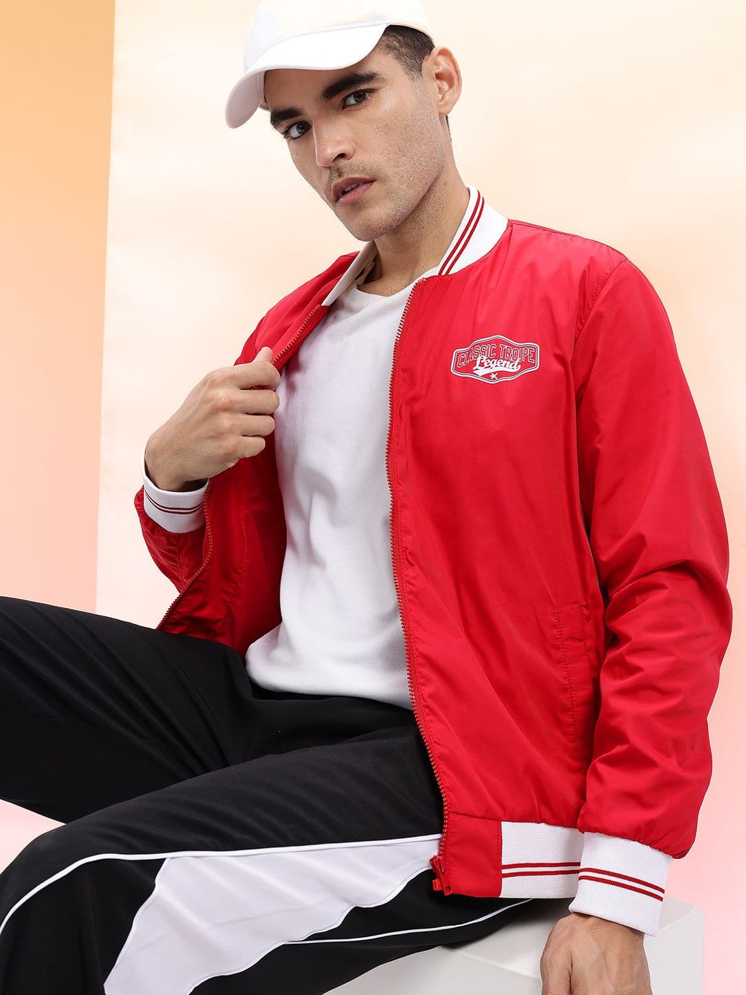 HRX by Hrithik Roshan Stand Collar Bomber Jacket - view 1