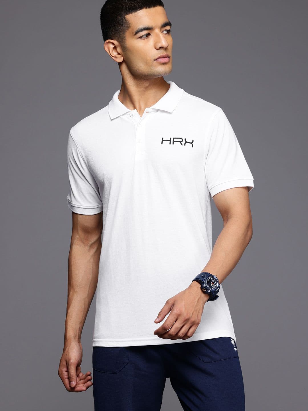 HRX by Hrithik Roshan Men Polo Collar Lifestyle T-shirt - view 1