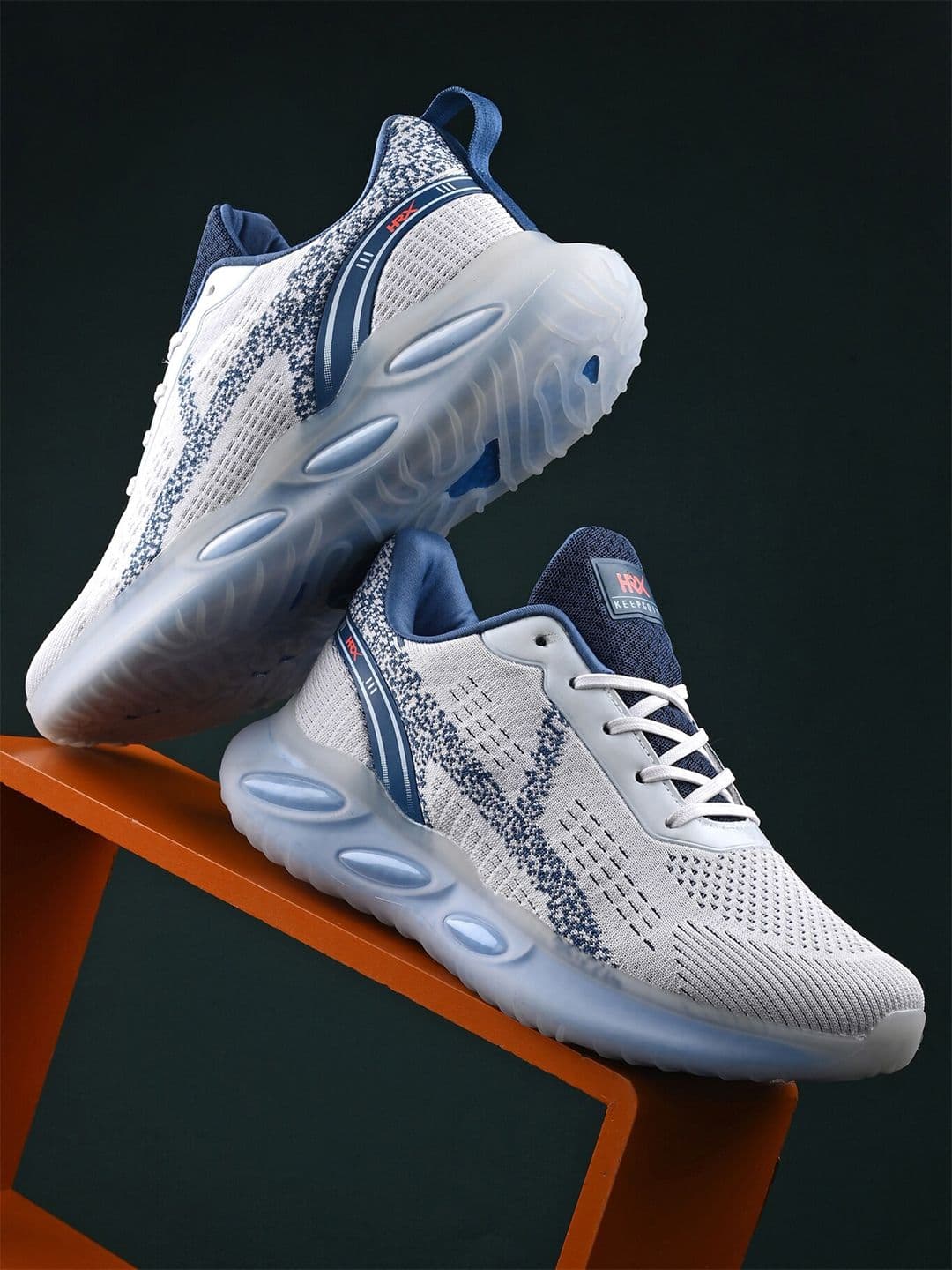 HRX by Hrithik Roshan Men Blue Lace-Up Walking Sports Shoes - view 1
