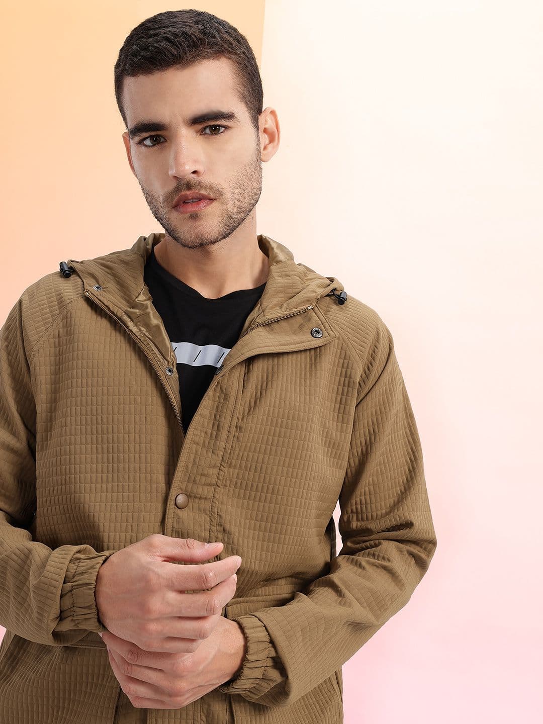 HRX by Hrithik Roshan Hooded Bomber Jacket - view 1