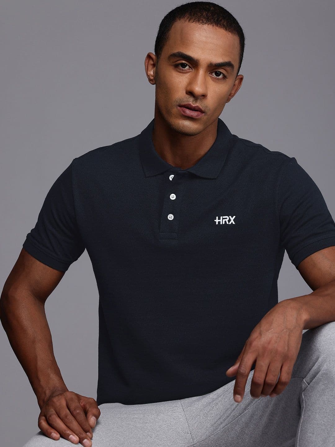 HRX by Hrithik Roshan Men Polo Collar T-shirt - view 1