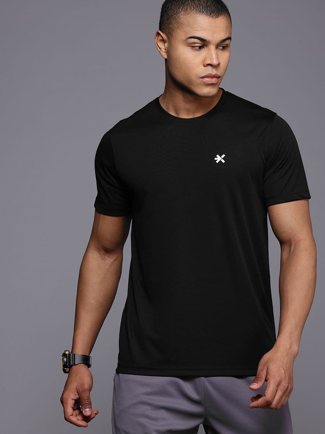 HRX by Hrithik Roshan Typography Print Training T-shirt - view 1
