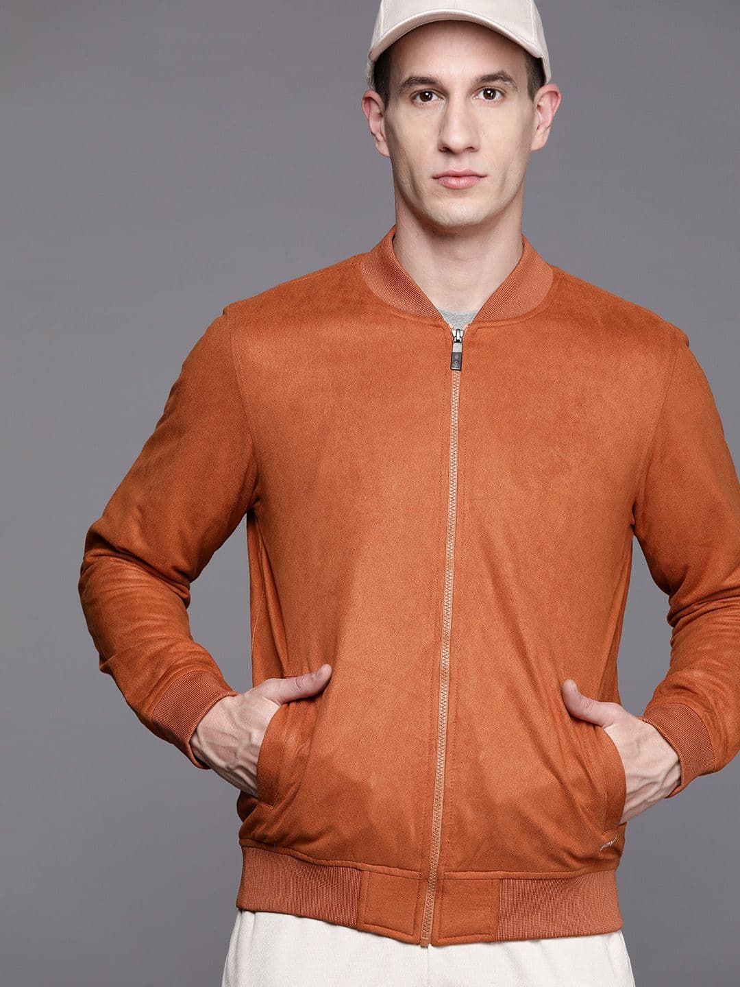 HRX by Hrithik Roshan Men Suede Leather Jacket - view 1