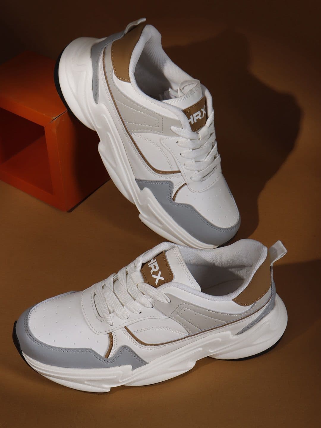 HRX by Hrithik Roshan Tiger Men Lace-Ups Colourblocked Sneakers - view 1