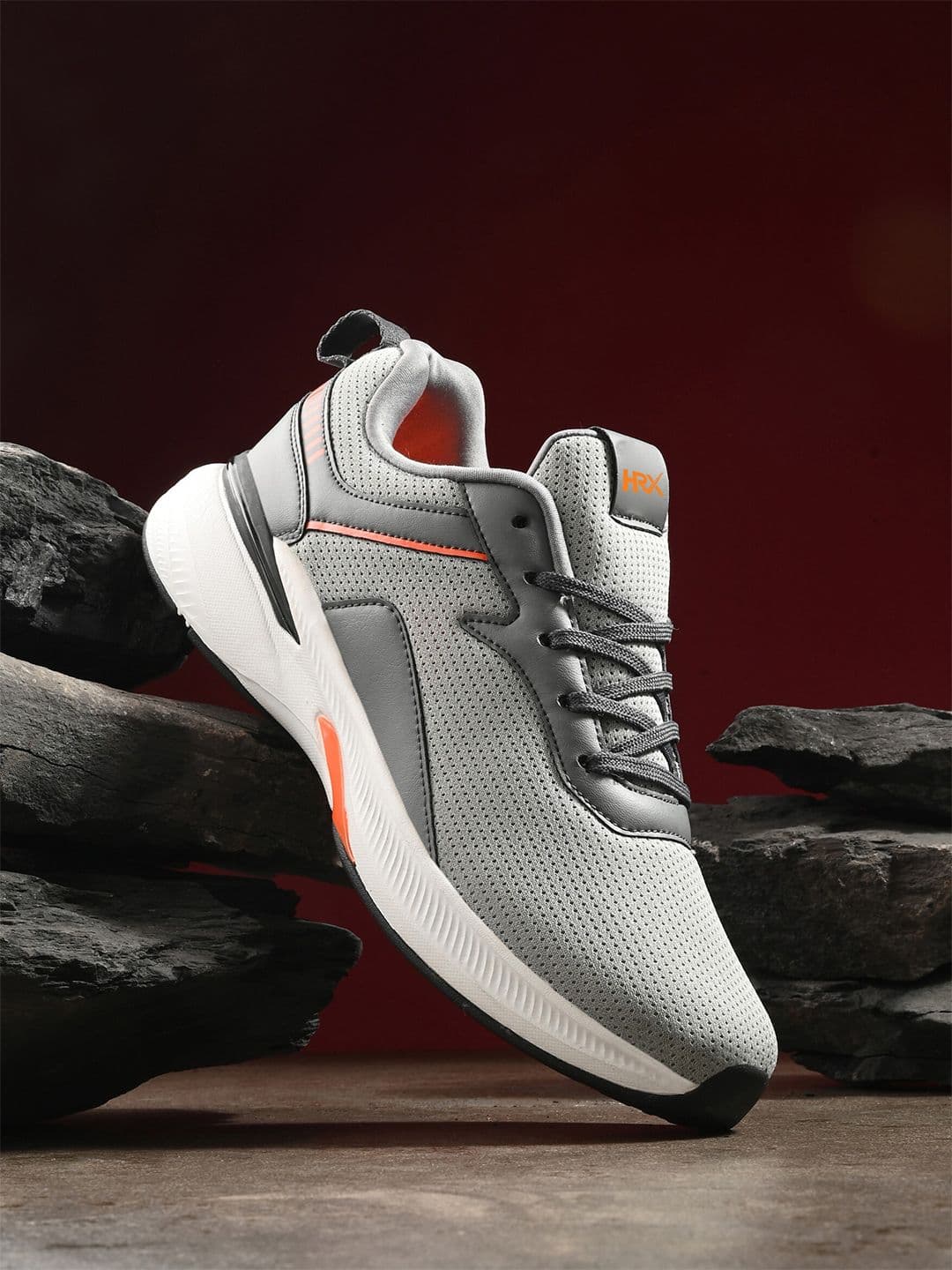 HRX by Hrithik Roshan Men Grey Mesh Running Shoes - view 1