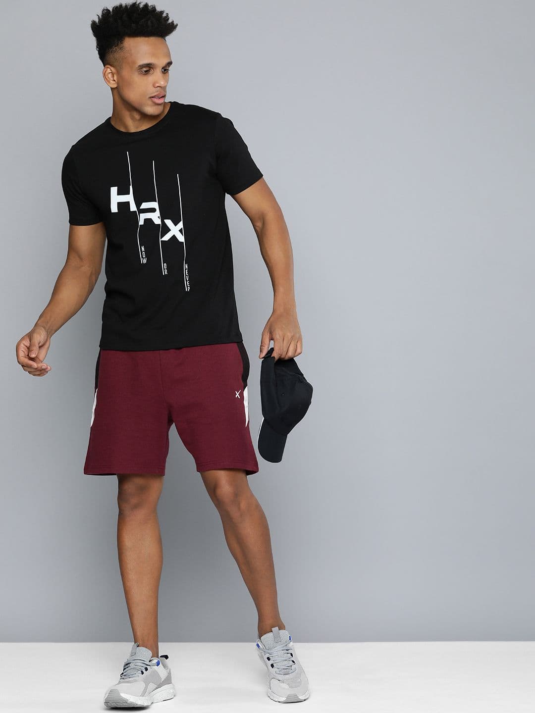 HRX by Hrithik Roshan Men Brand Logo Printed Pure Cotton T-shirt - view 1
