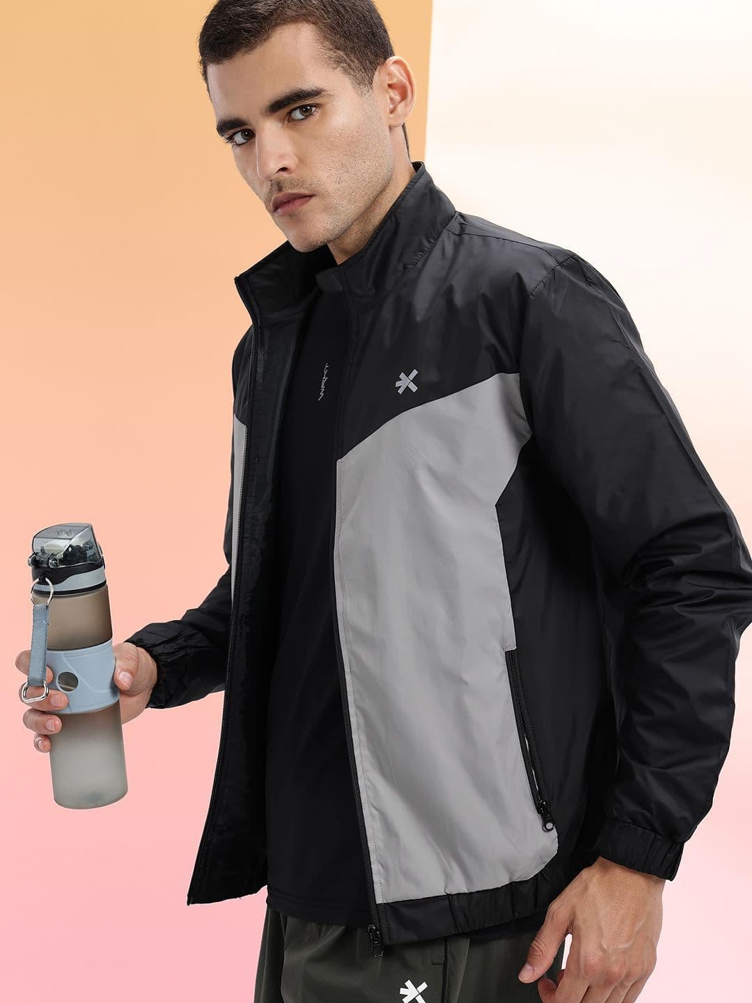 HRX by Hrithik Roshan Rapid-Dry Colourblocked Running Jacket - view 1