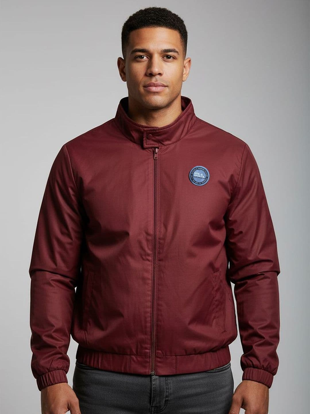 HRX by Hrithik Roshan Men Mock Collar Solid Windcheater Sporty Jacket - view 1