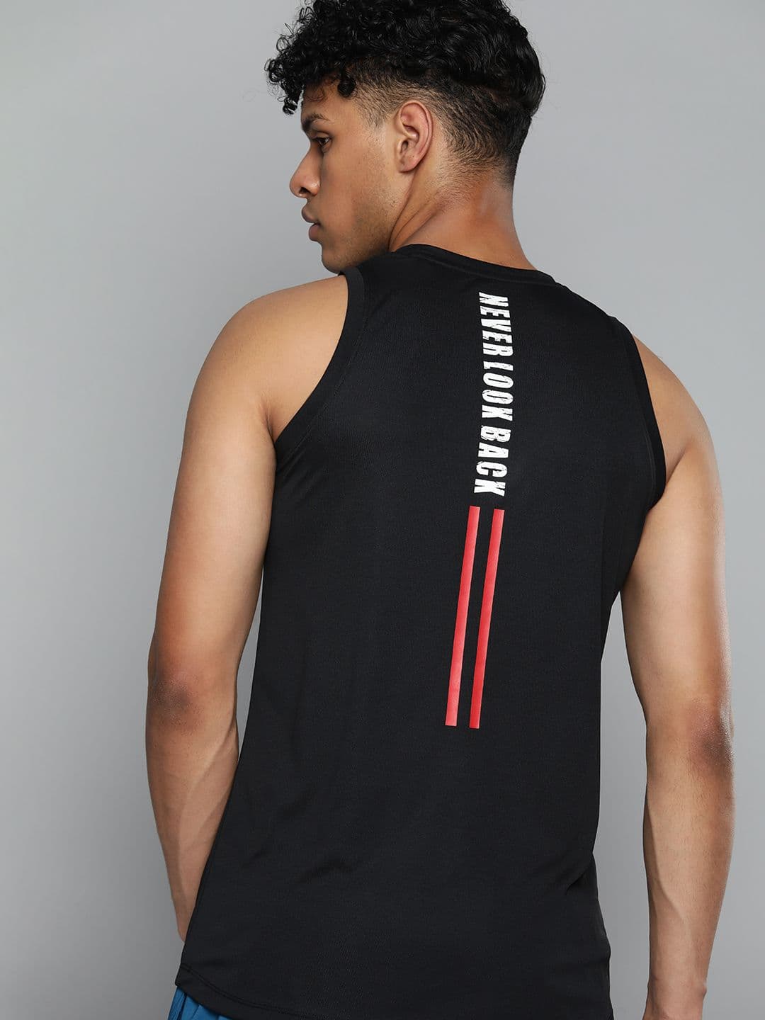 HRX by Hrithik Roshan Typography Printed Rapid-Dry Training or Gym T-shirt - view 1