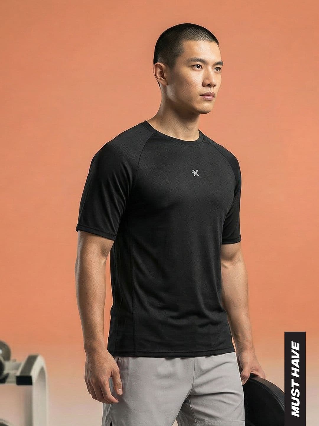 HRX by Hrithik Roshan Slim Fit Rapid Dry Training or Gym T-shirt - view 1