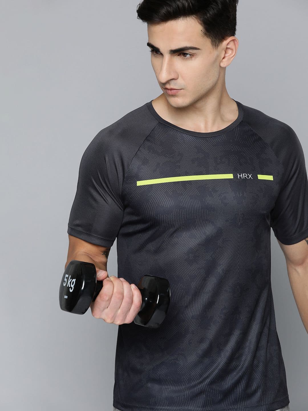 HRX by Hrithik Roshan Printed Training T-shirt - view 1