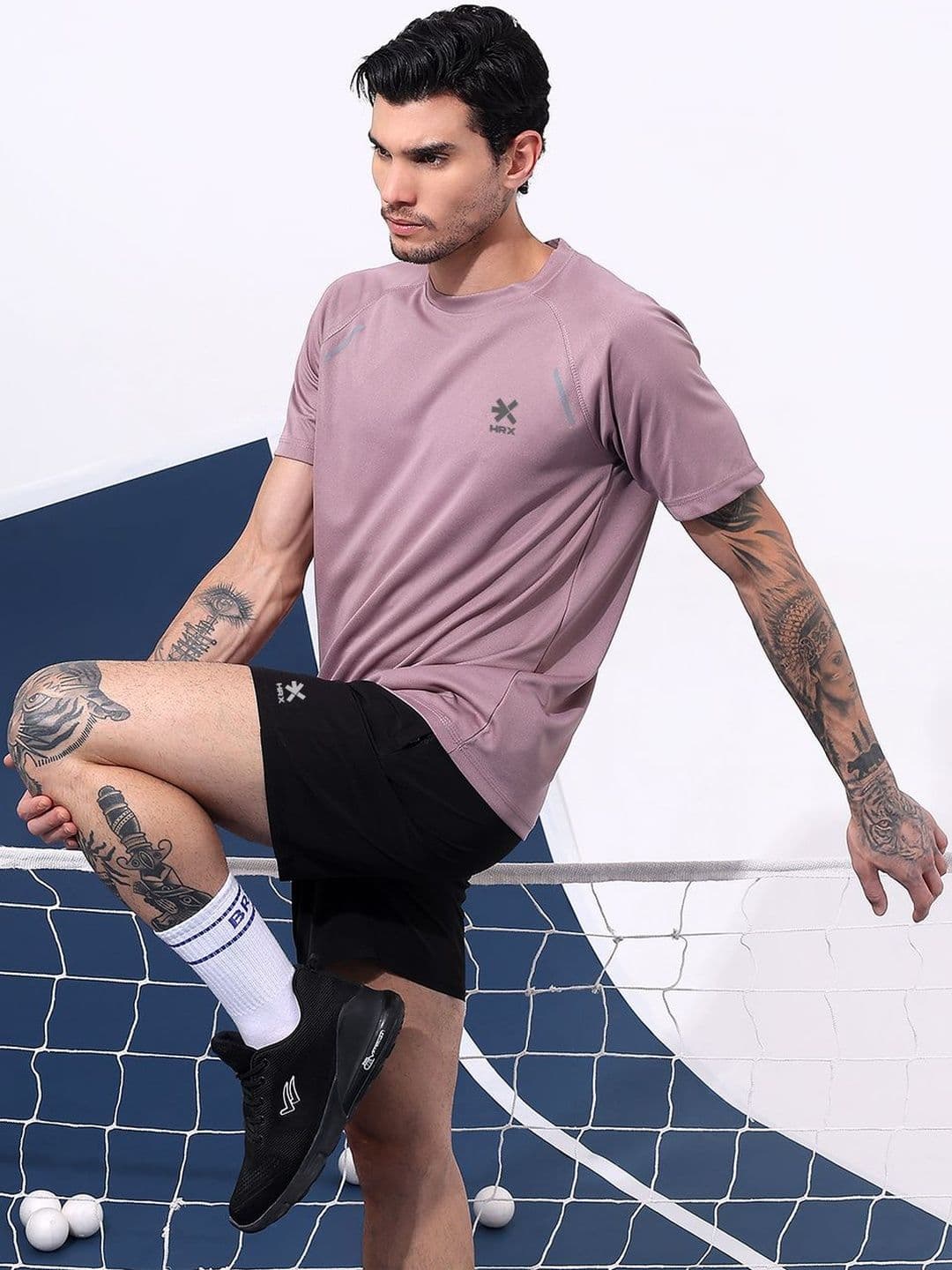HRX by Hrithik Roshan Brand Logo Round Neck Gym T Shirt - view 1