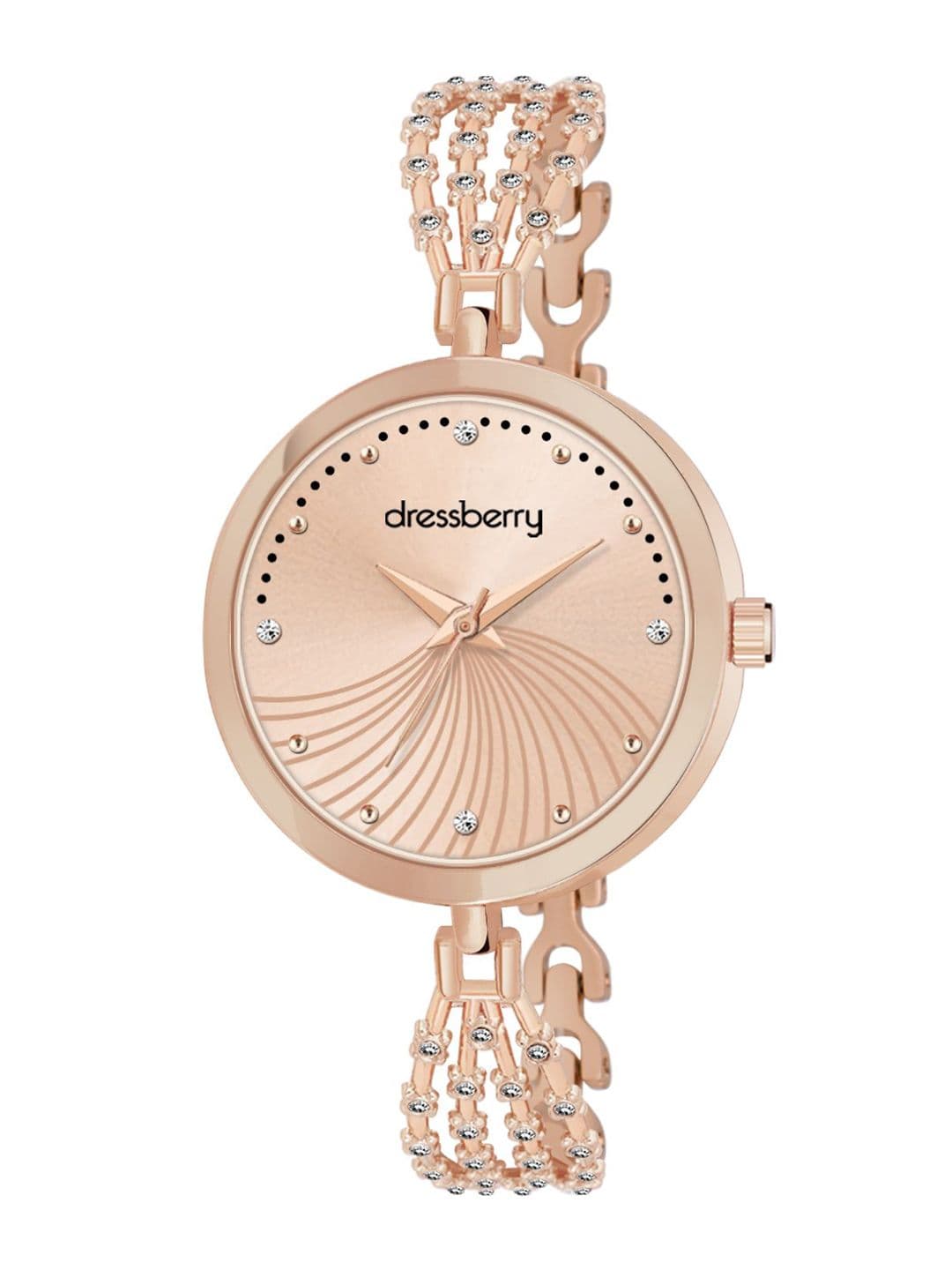 DressBerry Women Dial & Bracelet Style Straps Analogue Watch HOBDB-305-RG - view 1