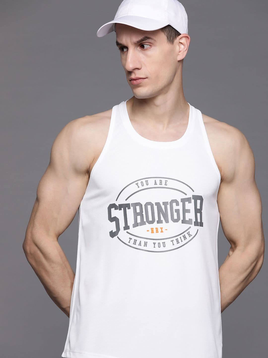 HRX by Hrithik Roshan Men Printed Rapid-Dry Training T-shirt - view 1