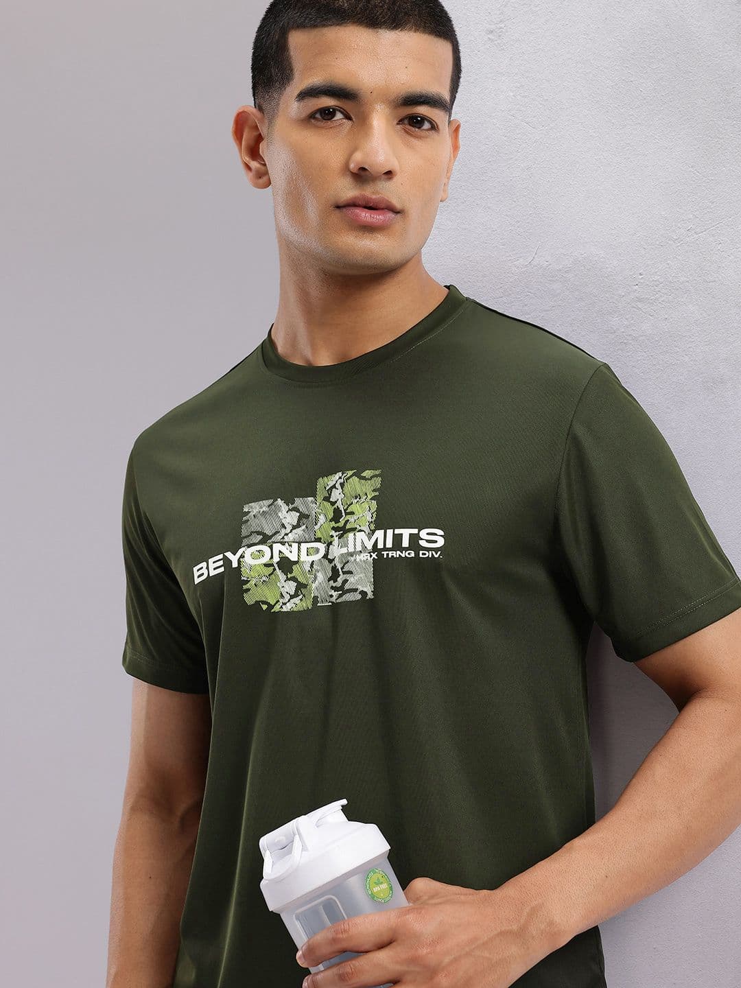 HRX by Hrithik Roshan Printed Rapid-Dry Training T-shirt - view 1