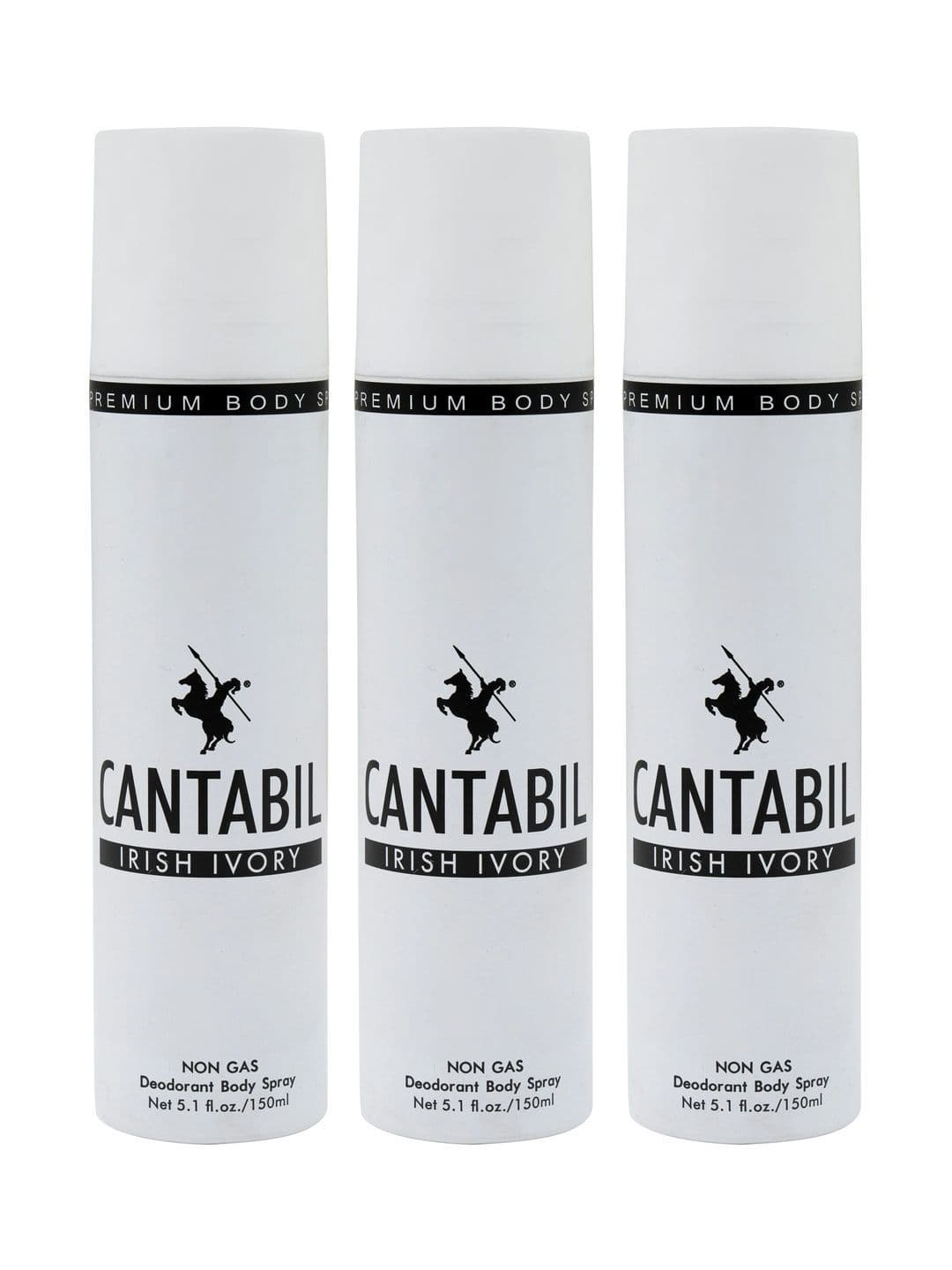 Cantabil Men Set of 3 Irish Ivory Deodorants 450ml - view 1