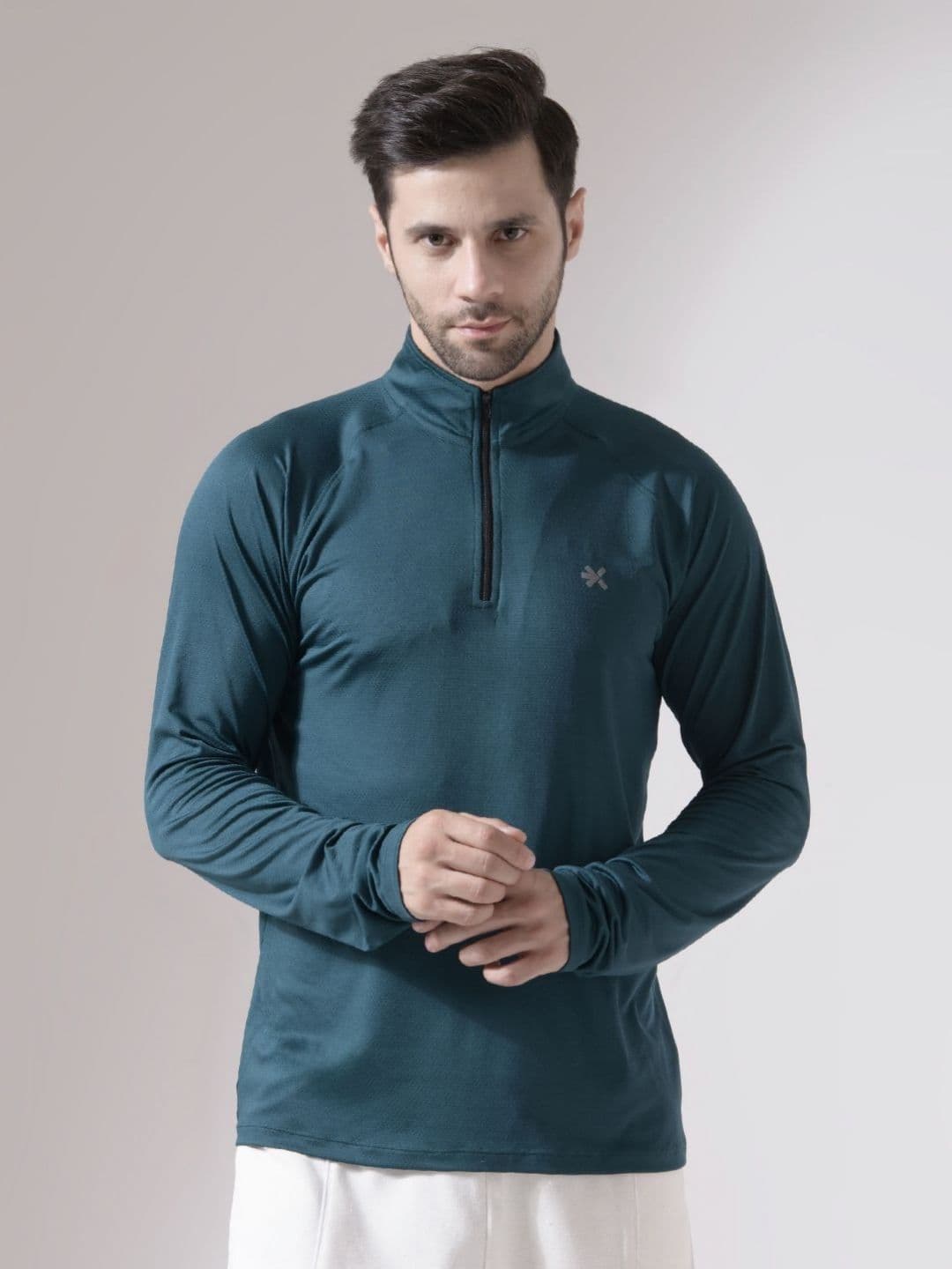 HRX by Hrithik Roshan Men Solid High Neck T-shirt - view 1