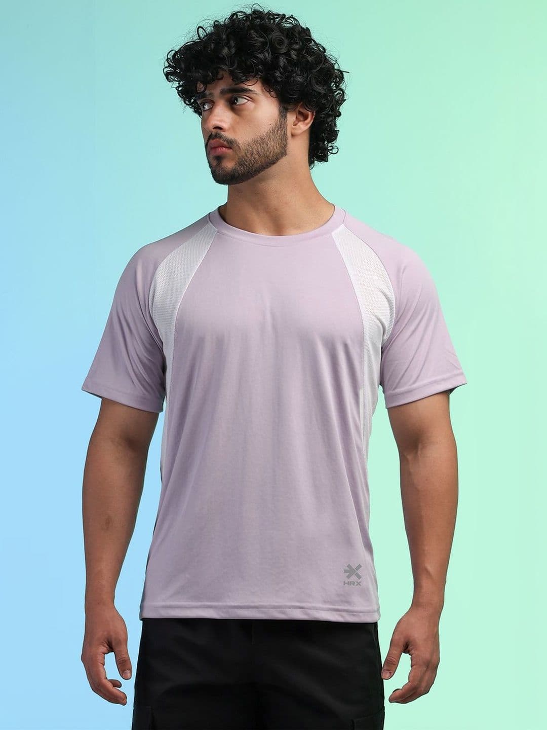 HRX by Hrithik Roshan Men Brand Logo Colourblocked Pockets T-shirt - view 1