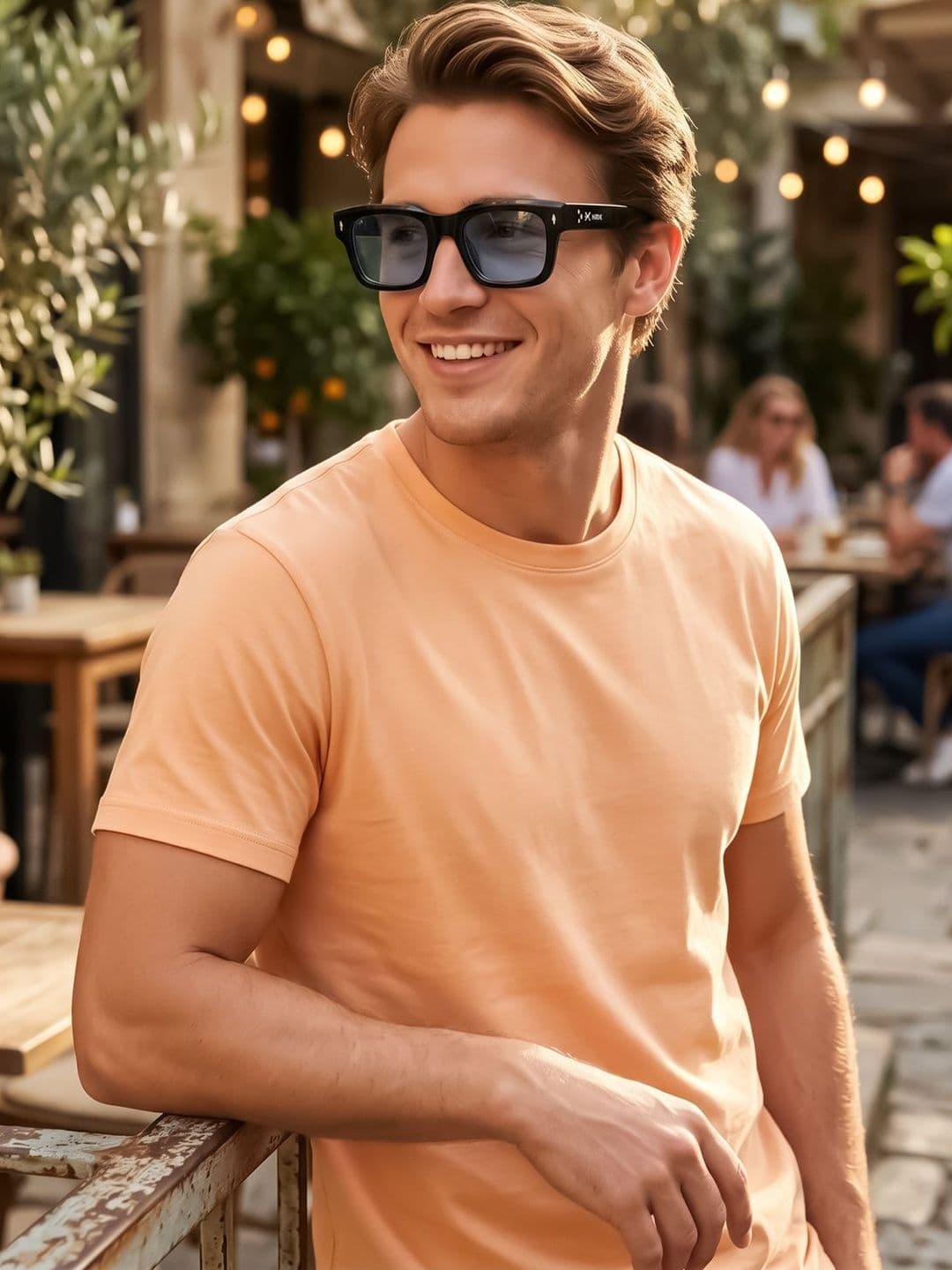 HRX by Hrithik Roshan Unisex Blue Lens & Black Square Sunglasses with - view 1