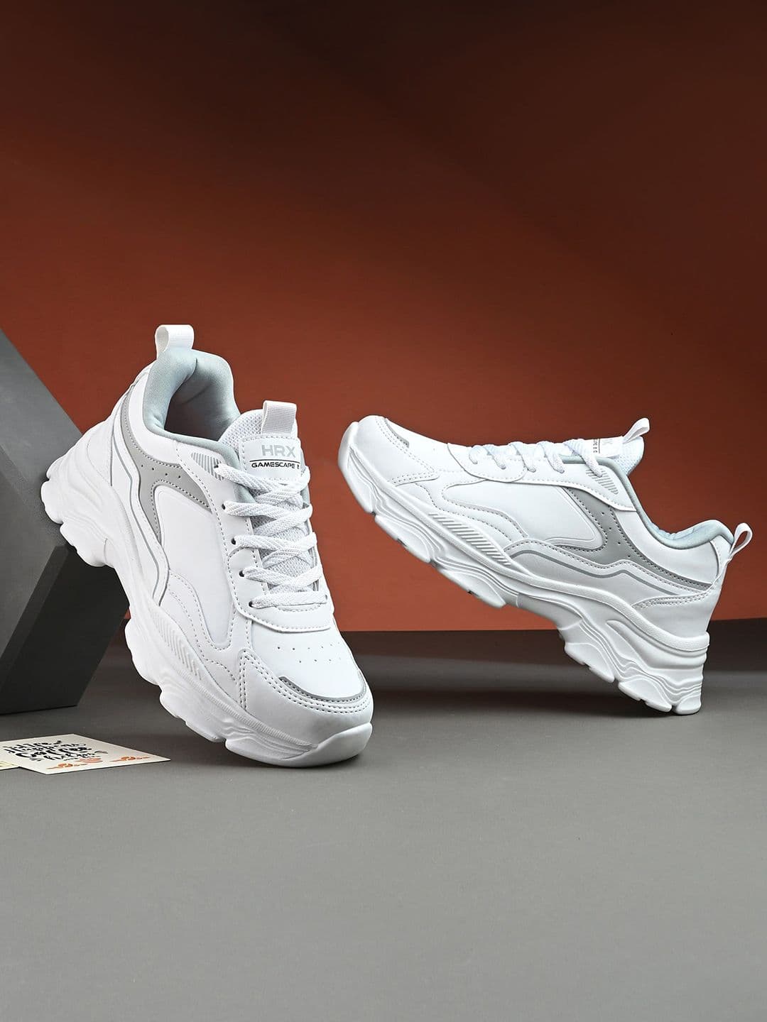HRX by Hrithik Roshan Women White and Grey Colorblocked Casual Shoes - view 1