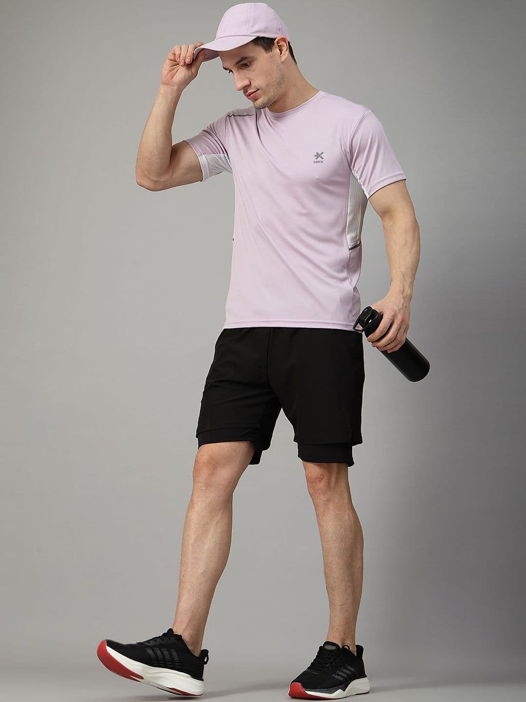 HRX by Hrithik Roshan Men Brand Logo Colourblocked T-shirt - view 1