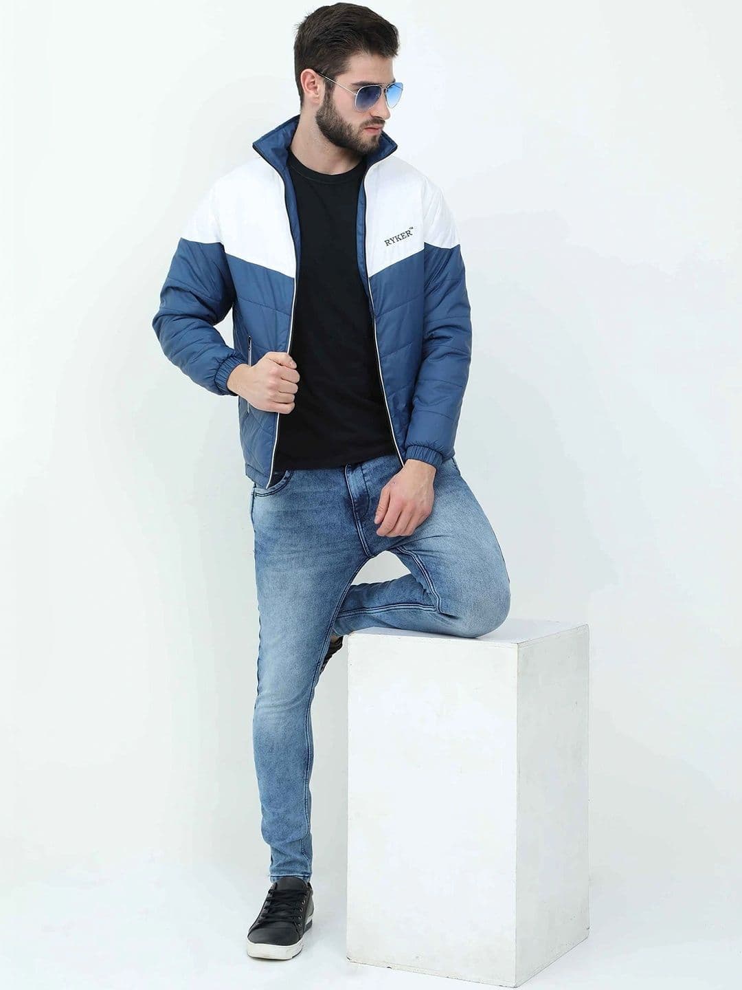 RYKER Men Colourblocked Lightweight Puffer Jacket - view 1