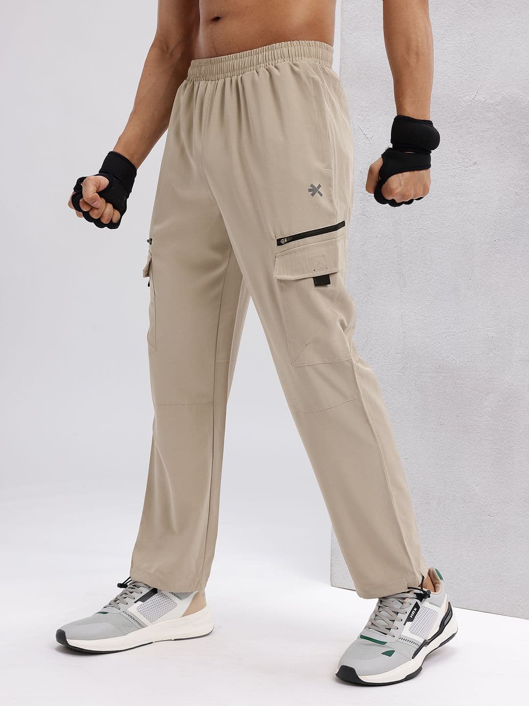 HRX by Hrithik Roshan Men Mid-Rise Rapid-Dry Training Track Pants - view 1