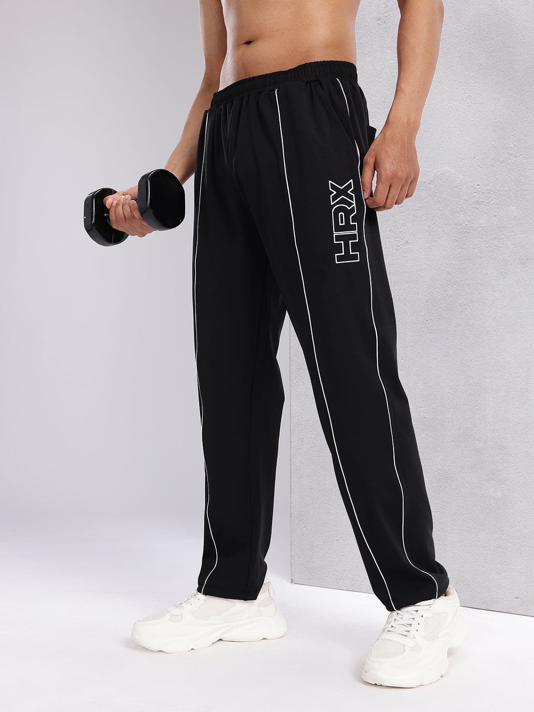 HRX by Hrithik Roshan Men Contrast Piping Training Track Pants - view 1
