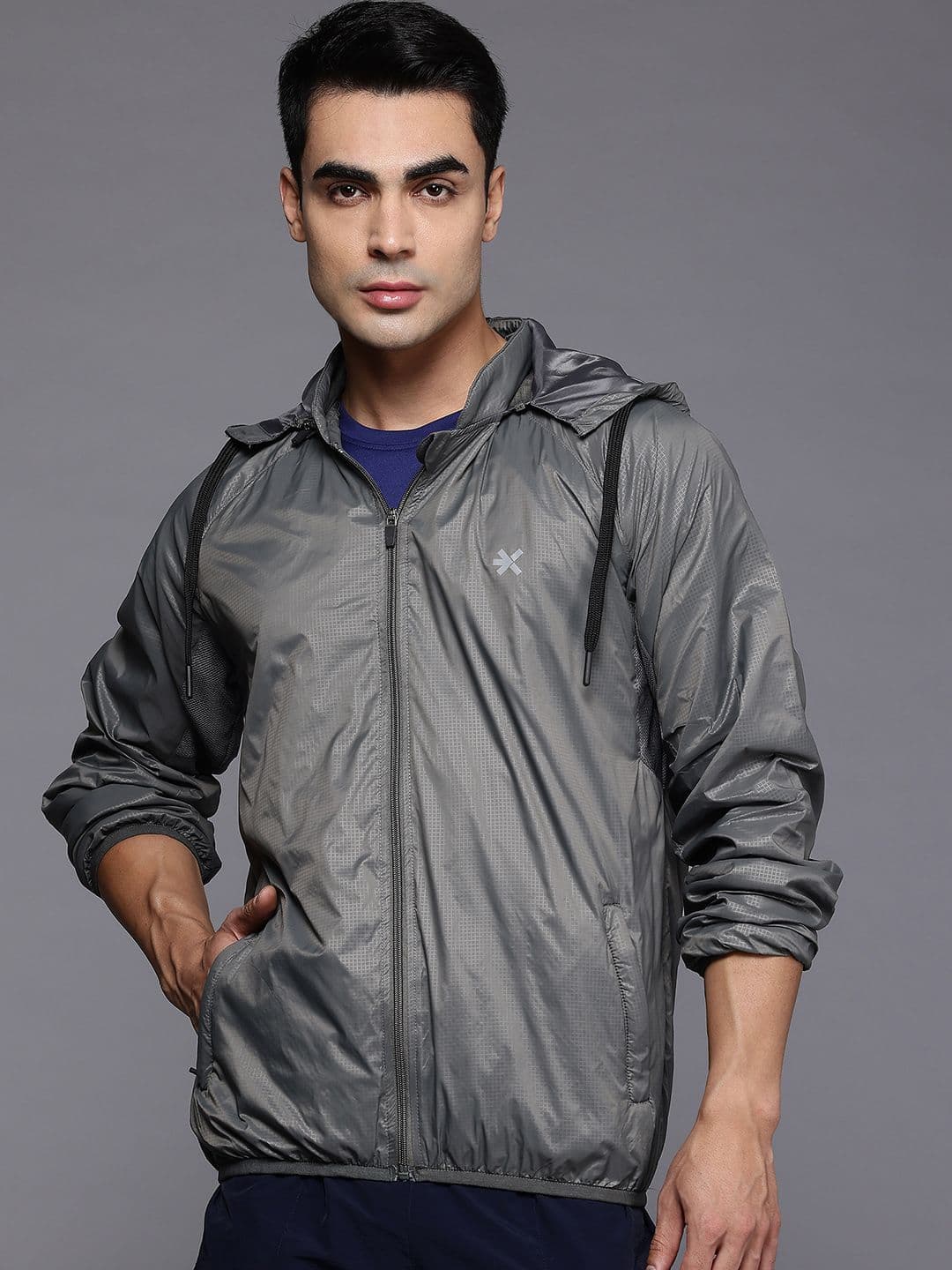HRX by Hrithik Roshan Rapid-Dry Hooded Training Sporty Jacket - view 1