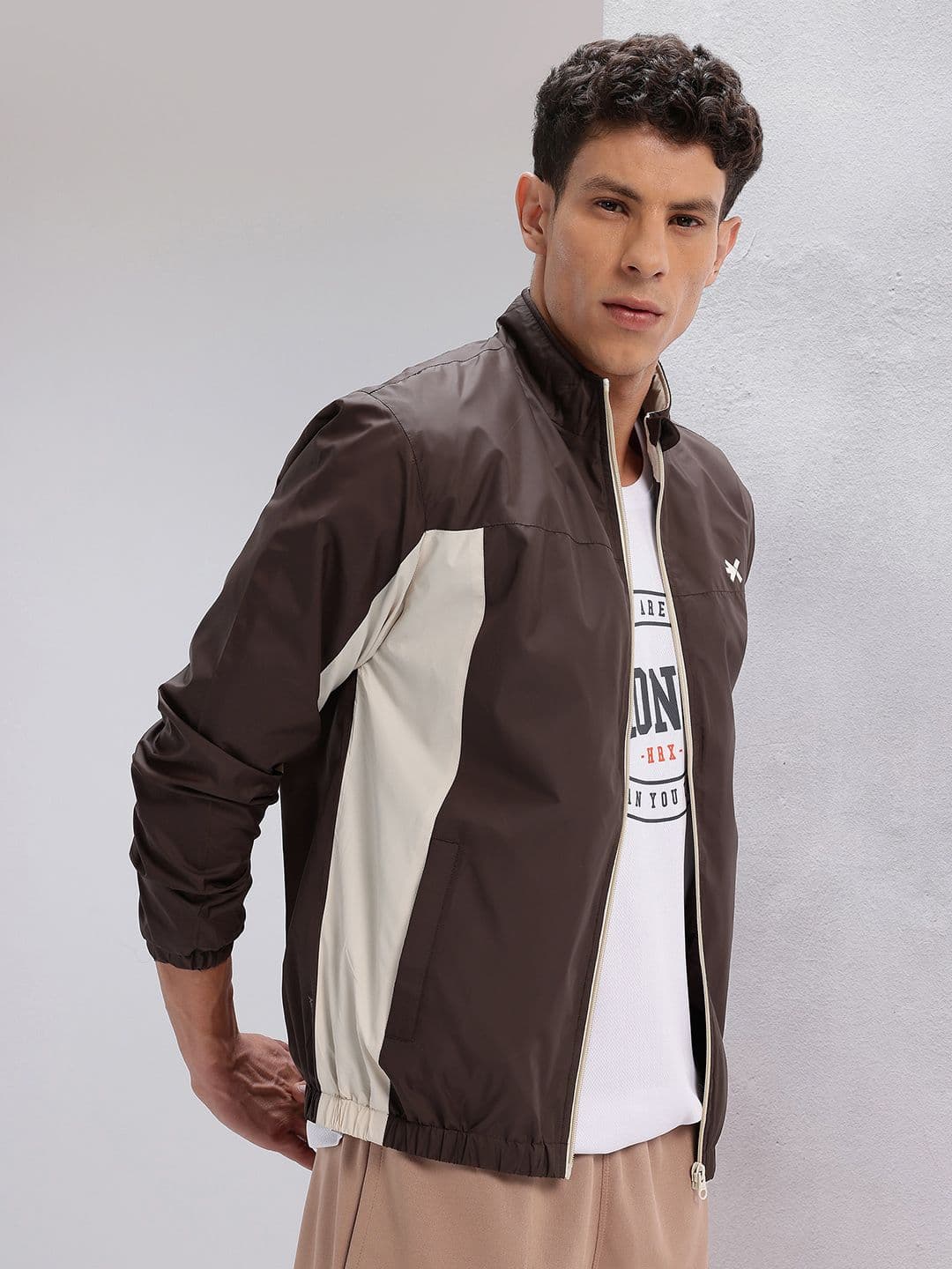 HRX by Hrithik Roshan Rapid-Dry Colourblocked Training Jacket - view 1