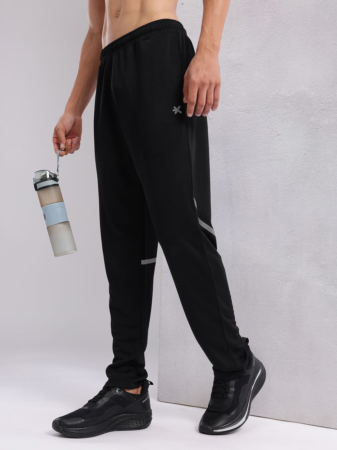 HRX by Hrithik Roshan Men Rapid-Dry Running Track Pants with Reflective Elements - view 1