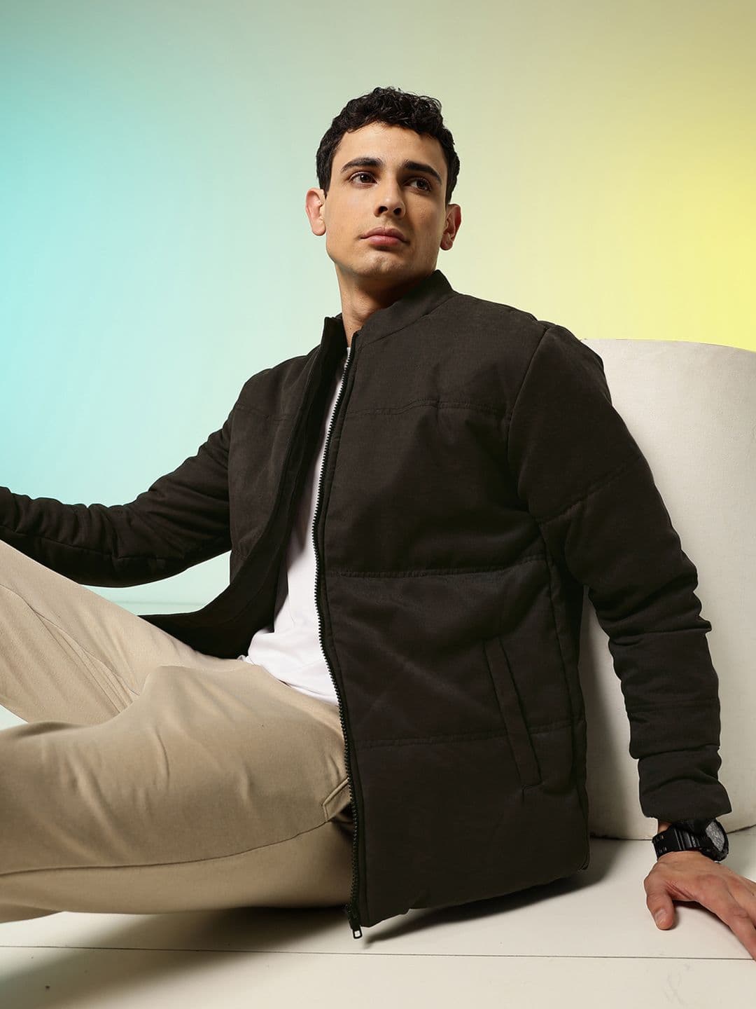 HRX by Hrithik Roshan Mock Collar Padded Jacket - view 1