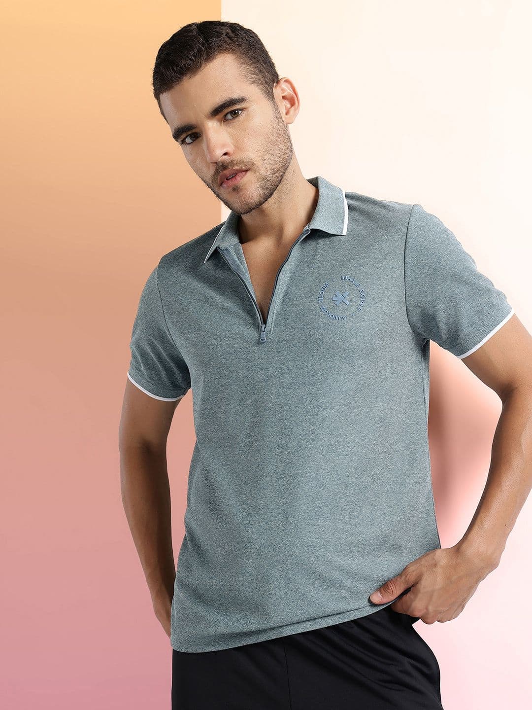 HRX by Hrithik Roshan Men Polo Collar T-shirt - view 1